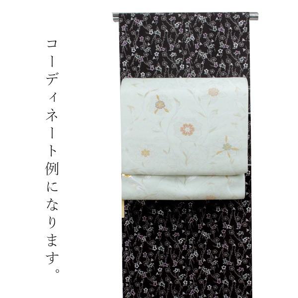 名古屋帯 絹 西陣織 仕立て付 九寸 名門 ふくい織物謹製 ミント 名古屋帯 絹 西陣織 仕立て付 九寸 名門 ふくい織物謹製 ミント