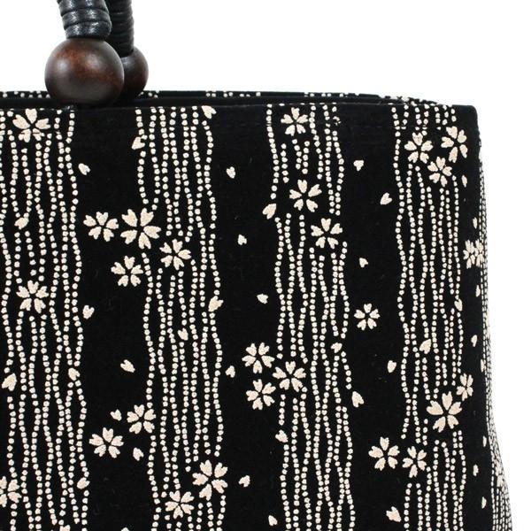 和装バッグ 横長 レーヨン 印伝柄 亀甲 七宝 和柄 立涌 唐草 日本製