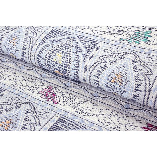 名古屋帯 正絹 西陣織 木原織物謹製 仕立て付き 九寸 なごや帯 六通 白  