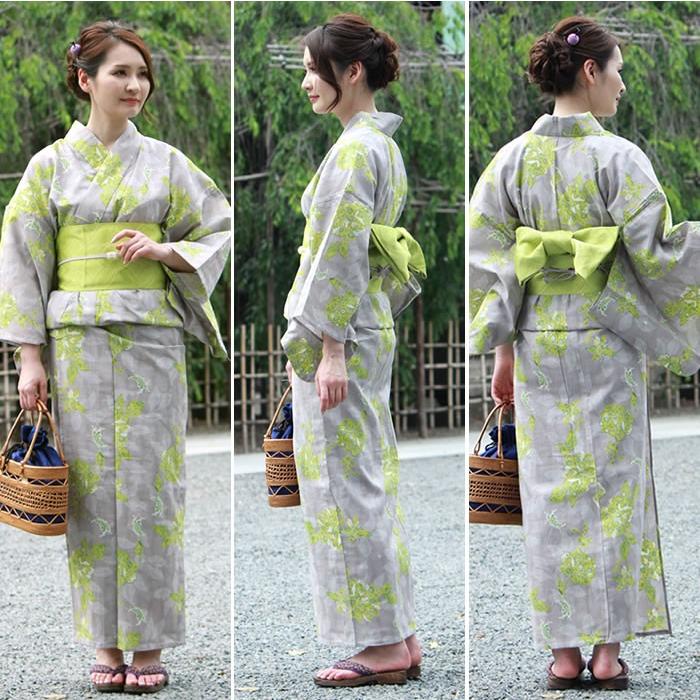 HANAE MORI（ハナエモリ） 浴衣 レディース セット 3点 （浴衣＋帯＋