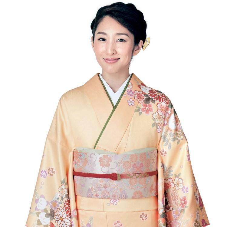 H.L（アッシュ・エル） 訪問着 洗える セット 購入 5点セット オレンジ