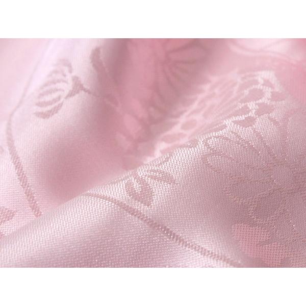 長襦袢 二尺袖 2尺袖 ショート丈 薄ピンク お仕立て上がり 半衿付き