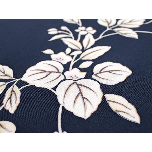 着物 反物 正絹 丹後ちりめん フルオーダー 仕立て付き 濃紺地唐草