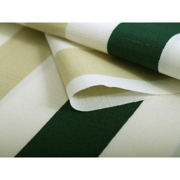 雨コート 反物 着物用 レインコート セミオーダー 仕立て付 XS S M L XL 緑 ベージュ 黄緑 縞 ハナエモリ コート 和装 和服 女性 レディース 撥水加工 送料無料 | HANAE MORI | 01