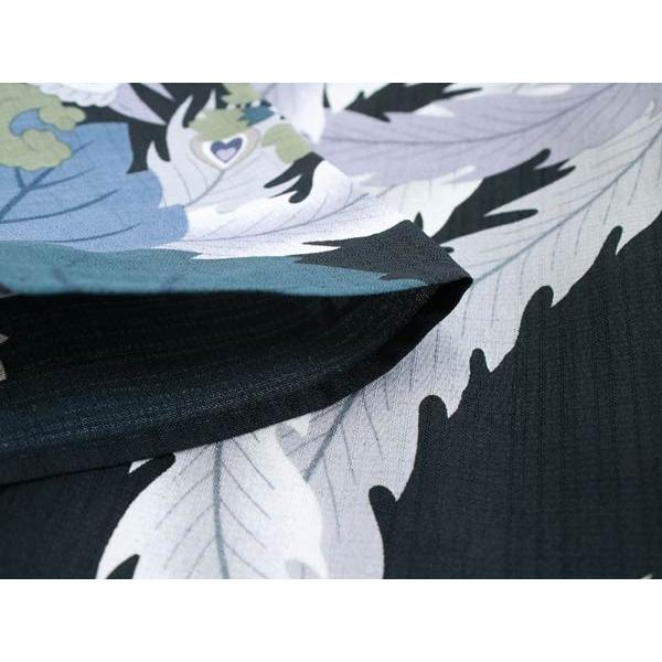 【推し】 浴衣 レディース 東レセオアルファ 浴衣 単品 夏着物 撫松庵 M サイズ 黒 菊 桔梗 鳳凰 日本製 女性 送料無料 【A4040008397】(21318円)