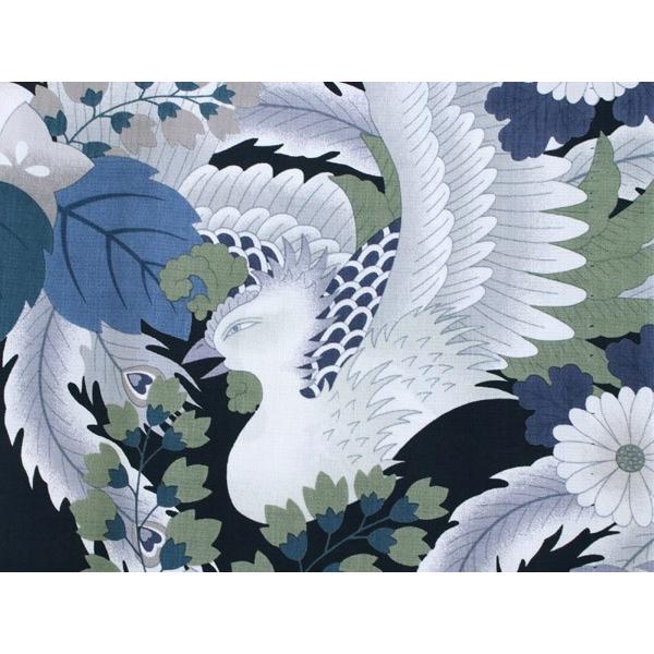 【推し】 浴衣 レディース 東レセオアルファ 浴衣 単品 夏着物 撫松庵 M サイズ 黒 菊 桔梗 鳳凰 日本製 女性 送料無料 【A4040008397】(21318円)