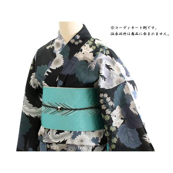 【推し】 浴衣 レディース 東レセオアルファ 浴衣 単品 夏着物 撫松庵 M サイズ 黒 菊 桔梗 鳳凰 日本製 女性 送料無料 【A4040008397】(21318円)