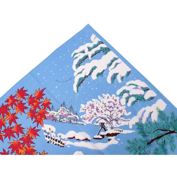 風呂敷 大判 ふろしき 日本の四季 112cm 綿 日本製 和 コットン ギフト