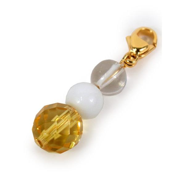 【14kgf】(ロゼンジ)レモンクォーツxホワイトシェル☆天然石チャーム 14kgf】(ロゼンジ)レモンクォーツxホワイトシェル☆天然石チャーム