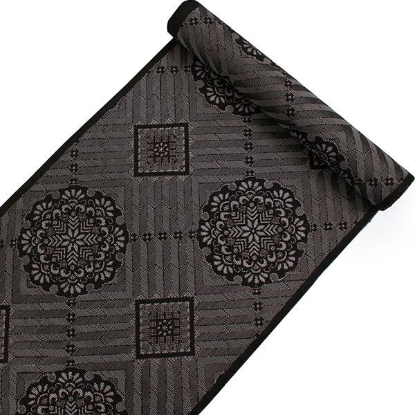 正絹 小紋 反物 大島紬 泥染 黒 龍郷 華紋 フルオーダー 仕立て付き