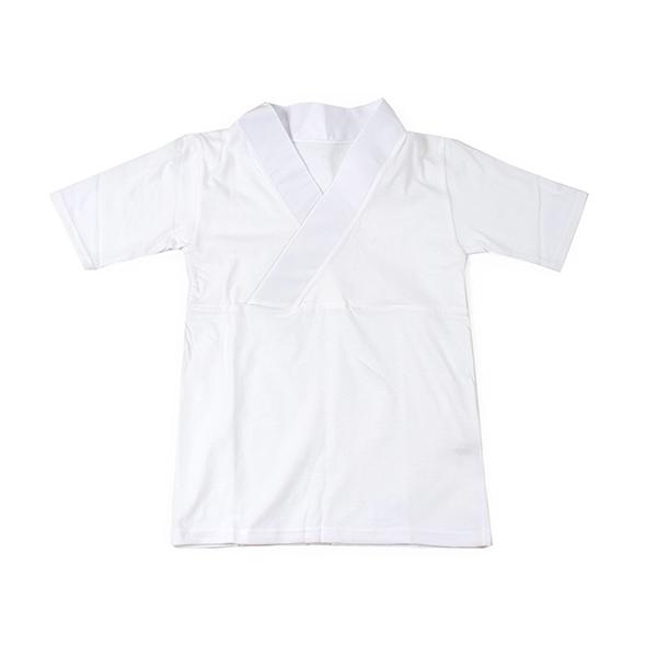 半襦袢 Tシャツ 襦袢 着付け 簡単 袷 単衣 M L LL 白 半衿 衣紋抜き