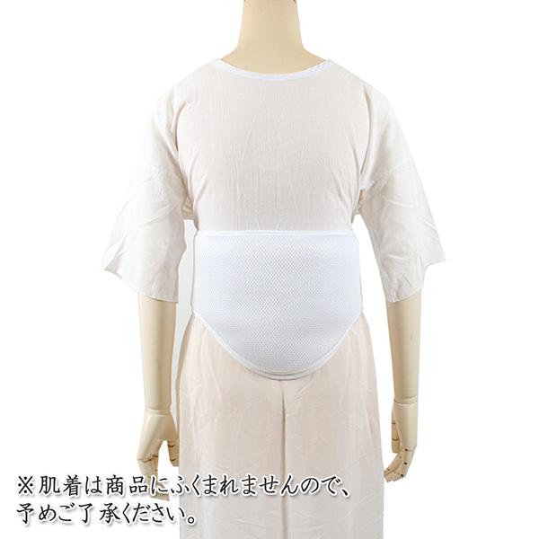 メッシュ腰パッド 夏用 ベルト付き 白 暑さ対策 軽い 涼やか ウエスト