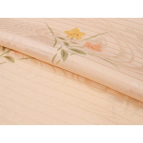 付け下げ 夏用 紗 桔梗 ススキ 着物 052a p 付け下げ 夏用 紗 桔梗