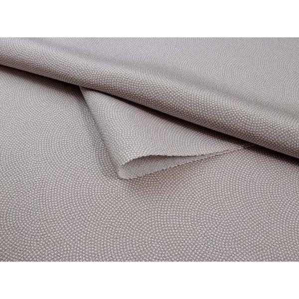 正絹 江戸小紋 反物 仕立て付き 薄鼠地 青海鮫柄 袷 フルオーダー