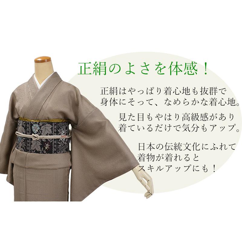 ※アッシュページ：A-1216 夏小紋着物 正絹 霞取り 組紐【未使用品】 kimono-kyoukomati_20038364-4set