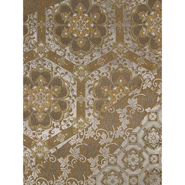 袋帯 単品 西陣織 袋帯 単品 お仕立て上がり「青藤×ゴールド 青海取華文」浅田