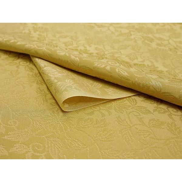 ⭐️完成品⭐️ 正絹 長襦袢 シルク 反物 フルオーダー 仕立て付き 渋黄色地に花唐草柄 女性 レディース 着物 和装 和服 きもの 単品 フォーマル おしゃれ 上品 送料無料 【Z4127561277】(21780円)