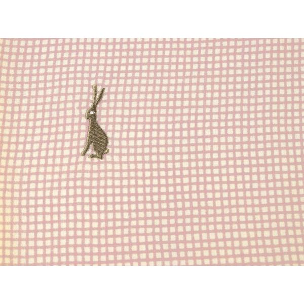 帯揚げ 帯締め セット 正絹 カジュアル 丸組 ピンク色 兎 チェック柄