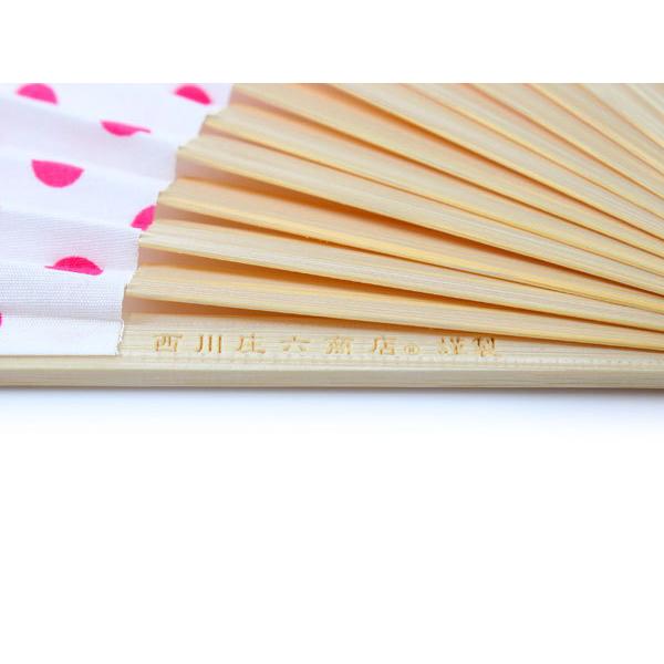 扇子 扇子袋 2点セット 縁起 鯛 めで鯛 綿 赤 水玉 ドット 桐箱入り