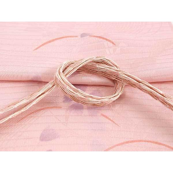 帯揚げ 帯締め セット 夏 カジュアル向き ピンク 桜 撫子 芝 帯あげ