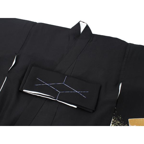 お宮参り 男の子着物 長襦袢 七五三 鷹 お宮参り 産着 男の子 黒 鷹 兜 色紙 着物 長襦袢 セット 古典 七五三