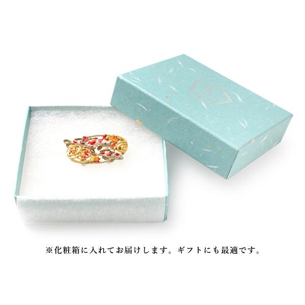 帯留め 珊瑚 鯉(和装小物 帯飾り 帯留 帯止) 帯留 鯉 秋 単品 三分紐を通す シンプル 和 帯留め 帯どめ 小紋 洒落着