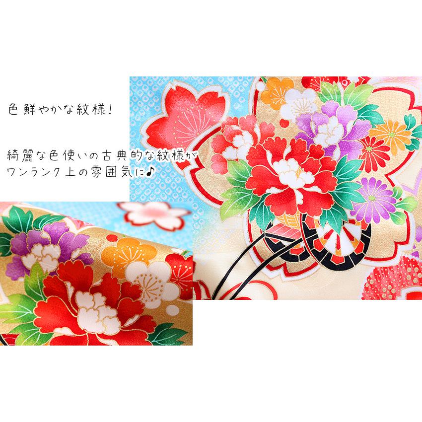 shuです(正絹新品の被布） 七五三 3歳 三歳 正絹 被布コート 単品 女の子 赤 レッド 白