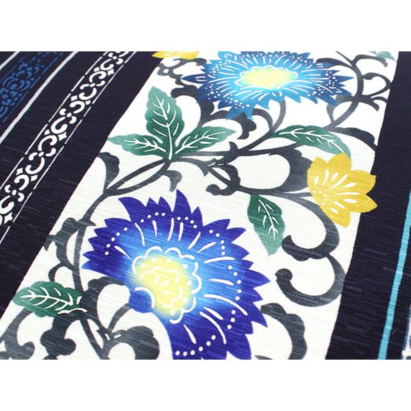 名古屋帯 正絹 新品 仕立て上がり カジュアル 濃紺 花 未使用 絹 名古屋帯 正絹 新品 仕立て上がり カジュアル 濃紺 花 未使用 絹