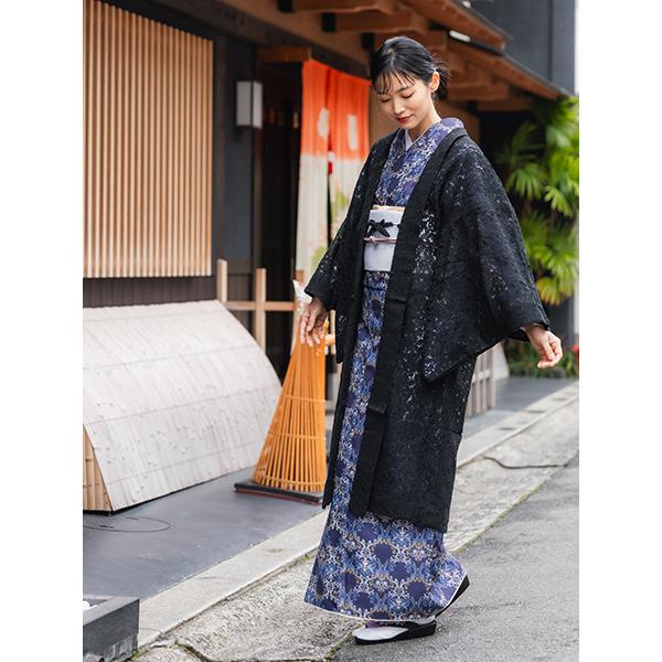 レース 羽織 黒 長羽織 レディース 着物 カジュアル 女性 上着 レース 羽織 黒 長羽織 レディース 着物 カジュアル 女性 上着