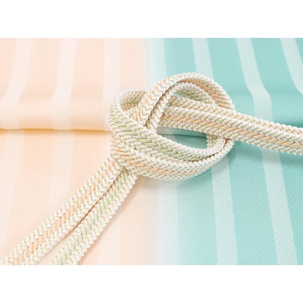 【中古】 和装小物 帯締め帯揚げセット めいくやまと 正絹(金銀糸除く) オレンジ系 ゴールド 2点セット 小物 和装 呉服 和服 きもの レディース 女性 正絹 帯締め【大和組 金襴 矢羽根紋様 正絹帯締め 15967】帯〆 おびじ