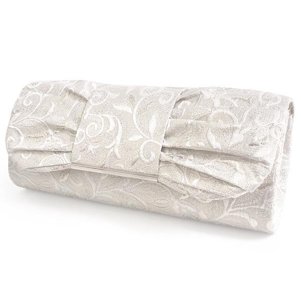 草履バッグセット 留袖 訪問着 銀 白 唐草 礼装 フォーマル