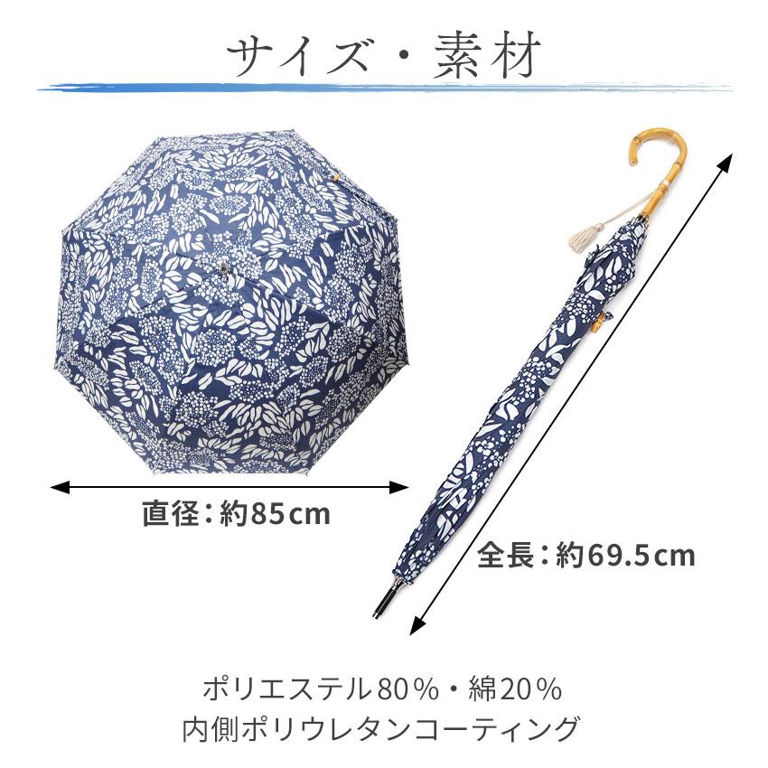 長日傘 晴雨兼用 UVカット 4種類 おしゃれ 和柄 モダン 藤 ミモザ 金魚