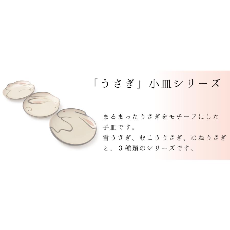 京焼 小皿 選べる 3種 手描き うさぎ 食器 陶食器 プレゼント