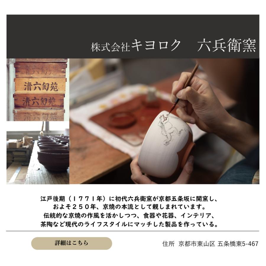 京焼 豆皿 3枚セット 伝統工芸 手描き 仔犬 六兵衛窯 キヨロク 犬 食器