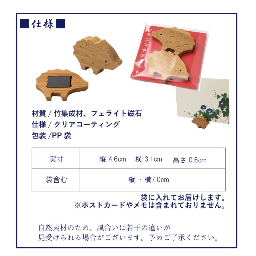 どうぶつマグネット いのしし】マグネット カード立て イノシシ
