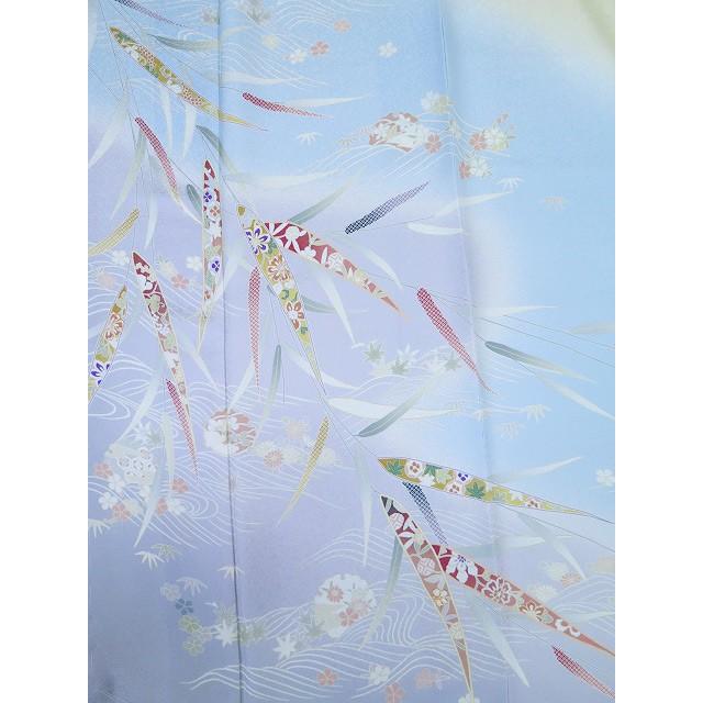 裄68cm　身丈164cm　新品　お仕立上り　訪問着　水色 (2861215-0963RYA)の画像