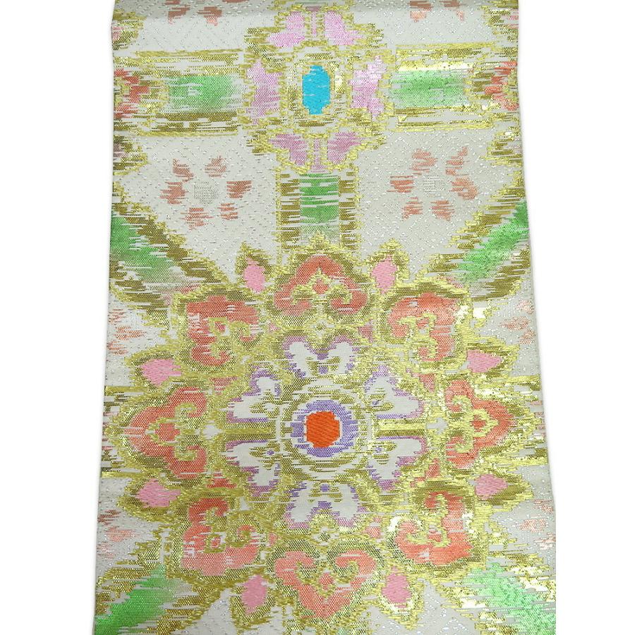 □【中古】美品 龍村平蔵 謹製 龍村美術織物 六通柄 本袋帯 「小 □【中古】美品 龍村平蔵 謹製 龍村美術織物 六通柄 本袋帯 「小