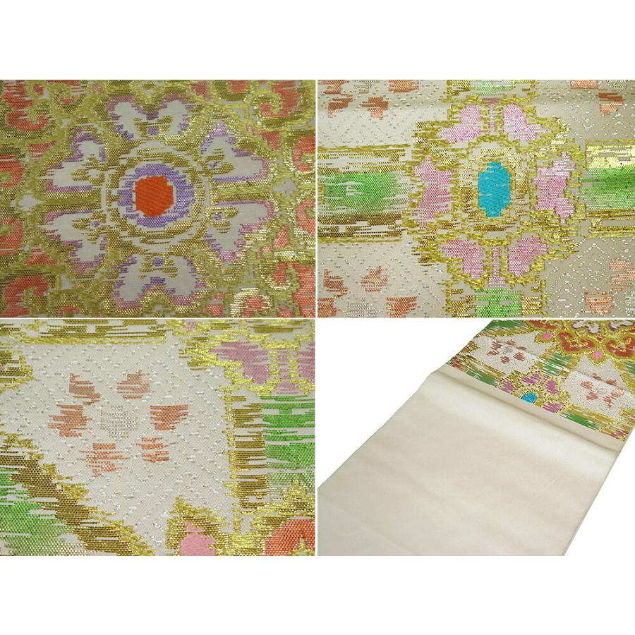 □【中古】美品 龍村平蔵 謹製 龍村美術織物 六通柄 本袋帯 「小 □【中古】美品 龍村平蔵 謹製 龍村美術織物 六通柄 本袋帯 「小