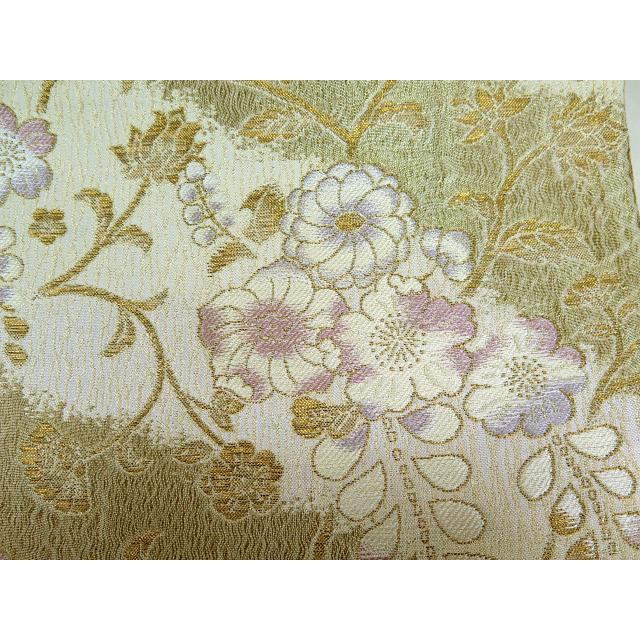 中古】美品 六通柄 袋帯 辻が花文様／白・金（b3427717-2875rym  