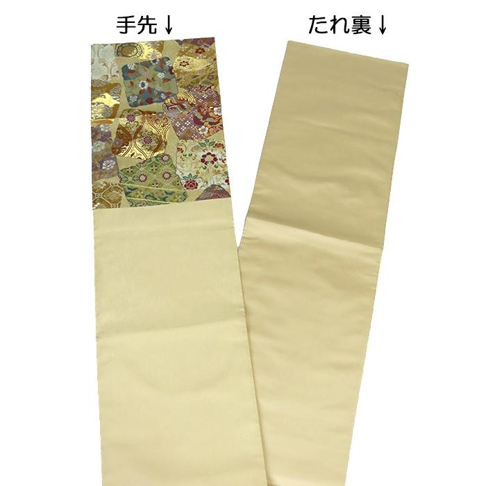 中古】美品 六通柄 袋帯 色紙散らし文様／薄黄色（b3588838-3155rym 