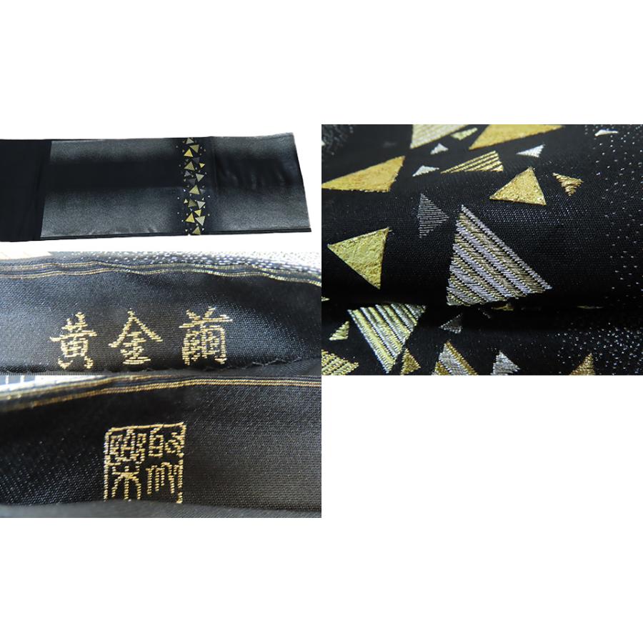 袋帯 じゅらく 黄金繭 六通柄 440cm 粋な袋帯【中古】美品 b3868633 