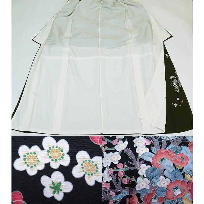 □【中古】美品 本場加賀友禅 魚津誠 作 黒留袖 三つ柏 ハギレ □【中古】美品 本場加賀友禅 魚津誠 作 黒留袖 三つ柏 ハギレ