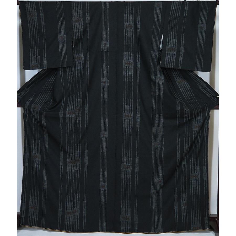 □【中古】 美品 奥順 本場結城紬 百山亀甲 重要無形文化財 証紙