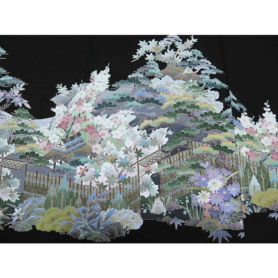 中古 美品 本場加賀友禅 佐藤潤 作 黒留袖 柏 K 2345frym K 2345frym きものlife 通販 Yahoo ショッピング