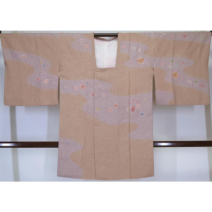 中古】美品 松井青々 道行コート 手書 京友禅 ハギレ有り （k3416827