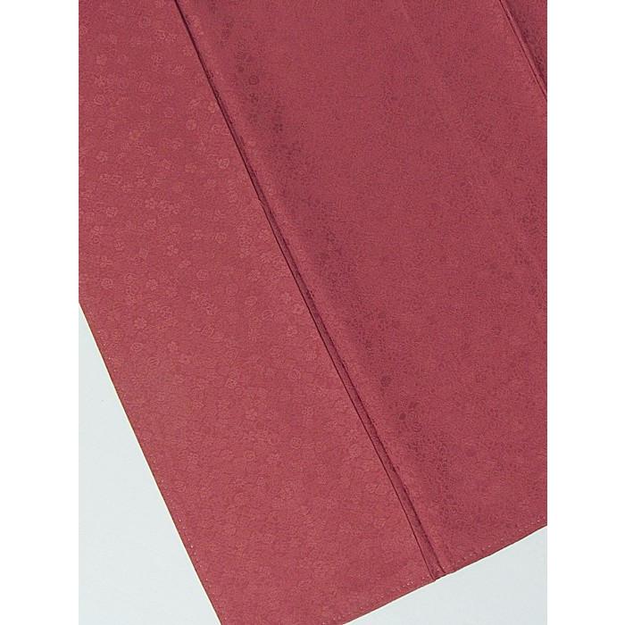 色無地】袷 1つ紋／紋綸子 共色八掛 紋尽くし／臙脂系☆151cm前後  