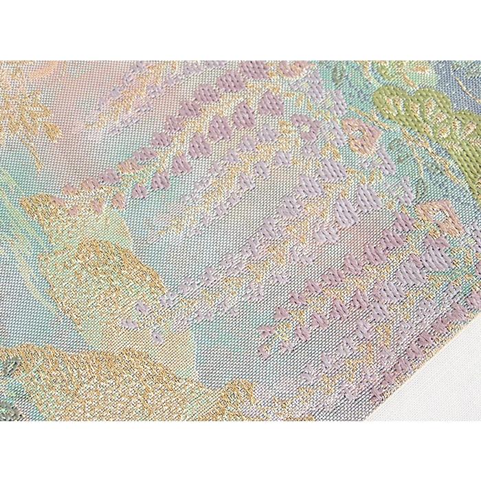 錦袋帯】平安神宮 京の景☆ブルーグリーン他【美品】 : kimonoマルイチ 