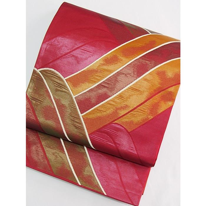 アウトレット】【未使用】【袋帯】オシャレ袋帯／赤【美品】 : kimono