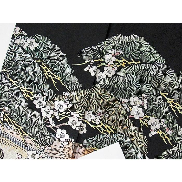 黒留袖 金彩師 唐渡建作 安芸の宮島 153cm前後 【公式通販】