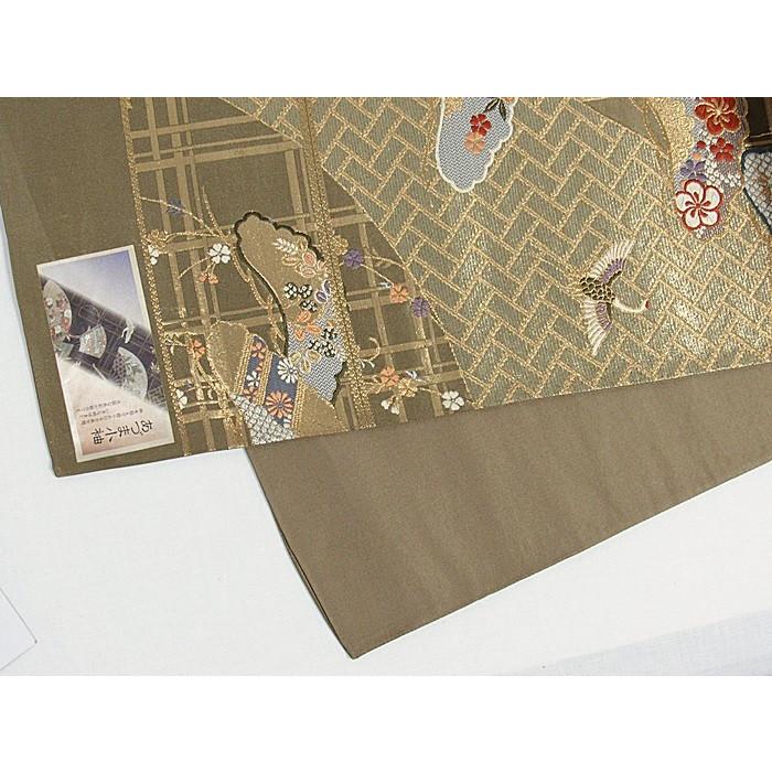 新品 錦袋帯】【未仕立て】西陣証紙2291 志都香謹製 あずま小袖／格子